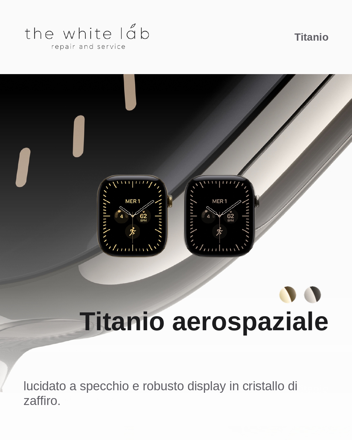 The White Lab, grafica 3 del carosello promozionale