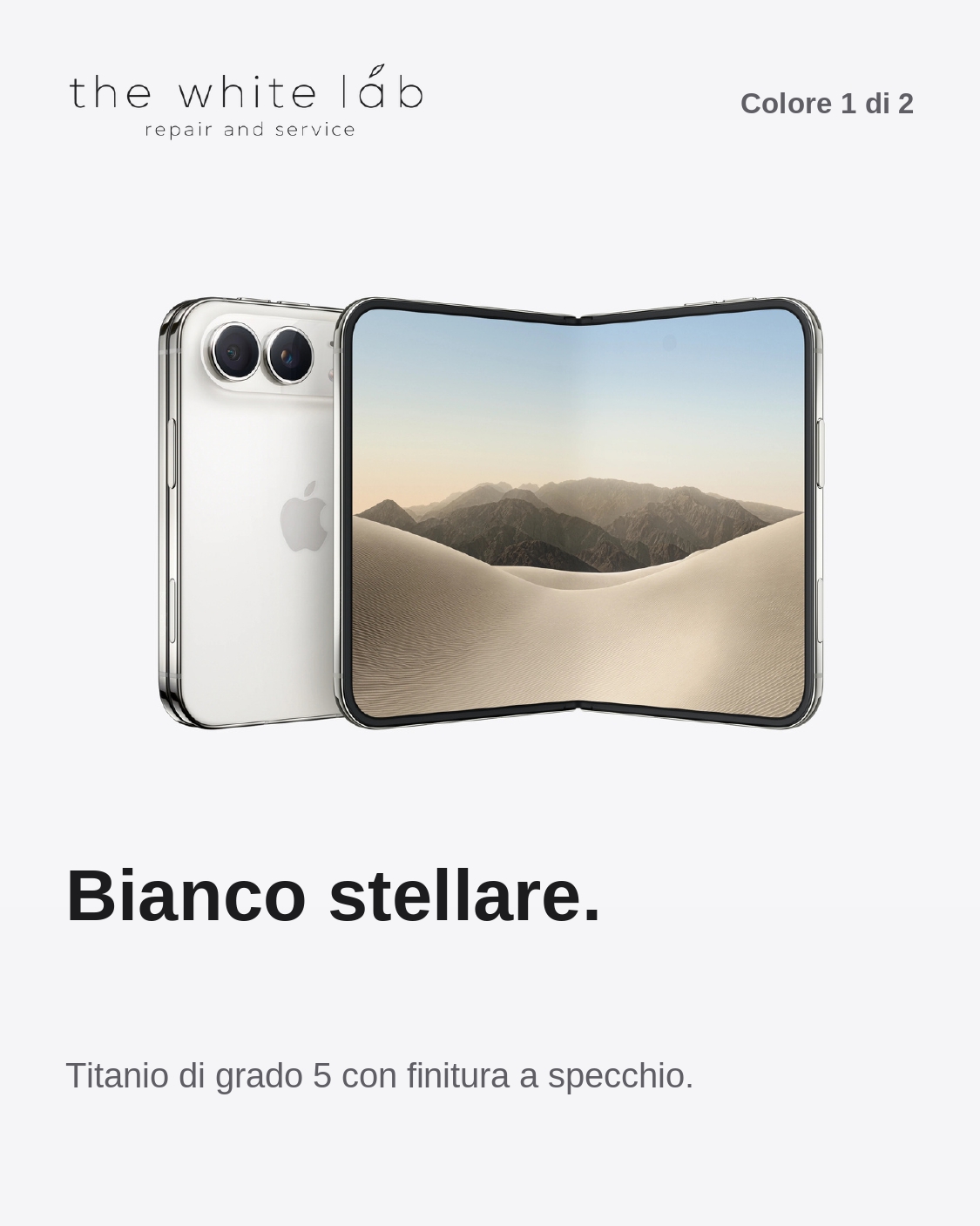 The White Lab, carosello iPhone Duo, grafica 2 del carosello promozionale